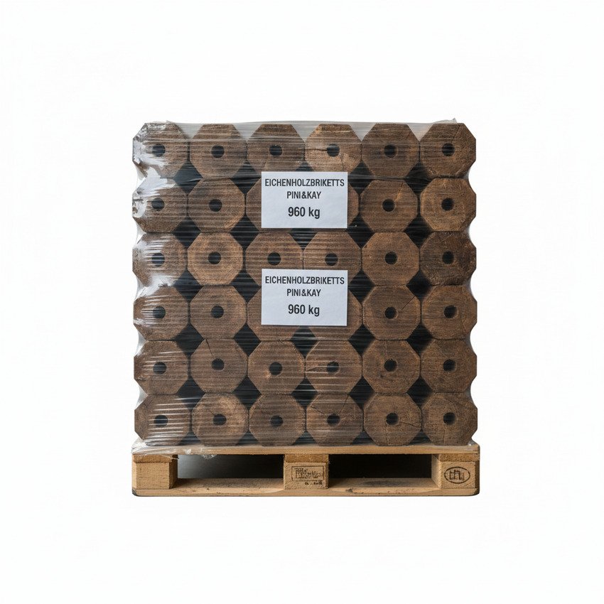 Eichenholzbriketts